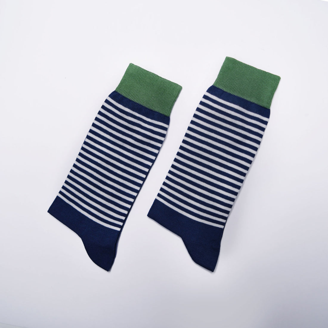 Green Cuff &amp; Navy Toes