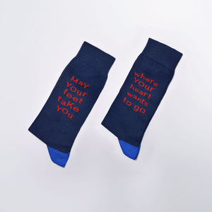 Inspirational Socks Navy