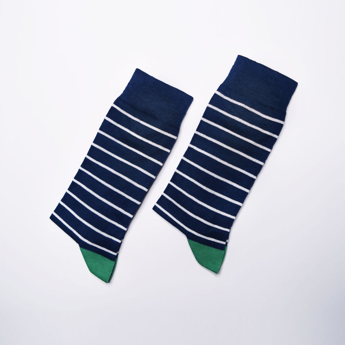 Navy Cuff &amp; Green Toes