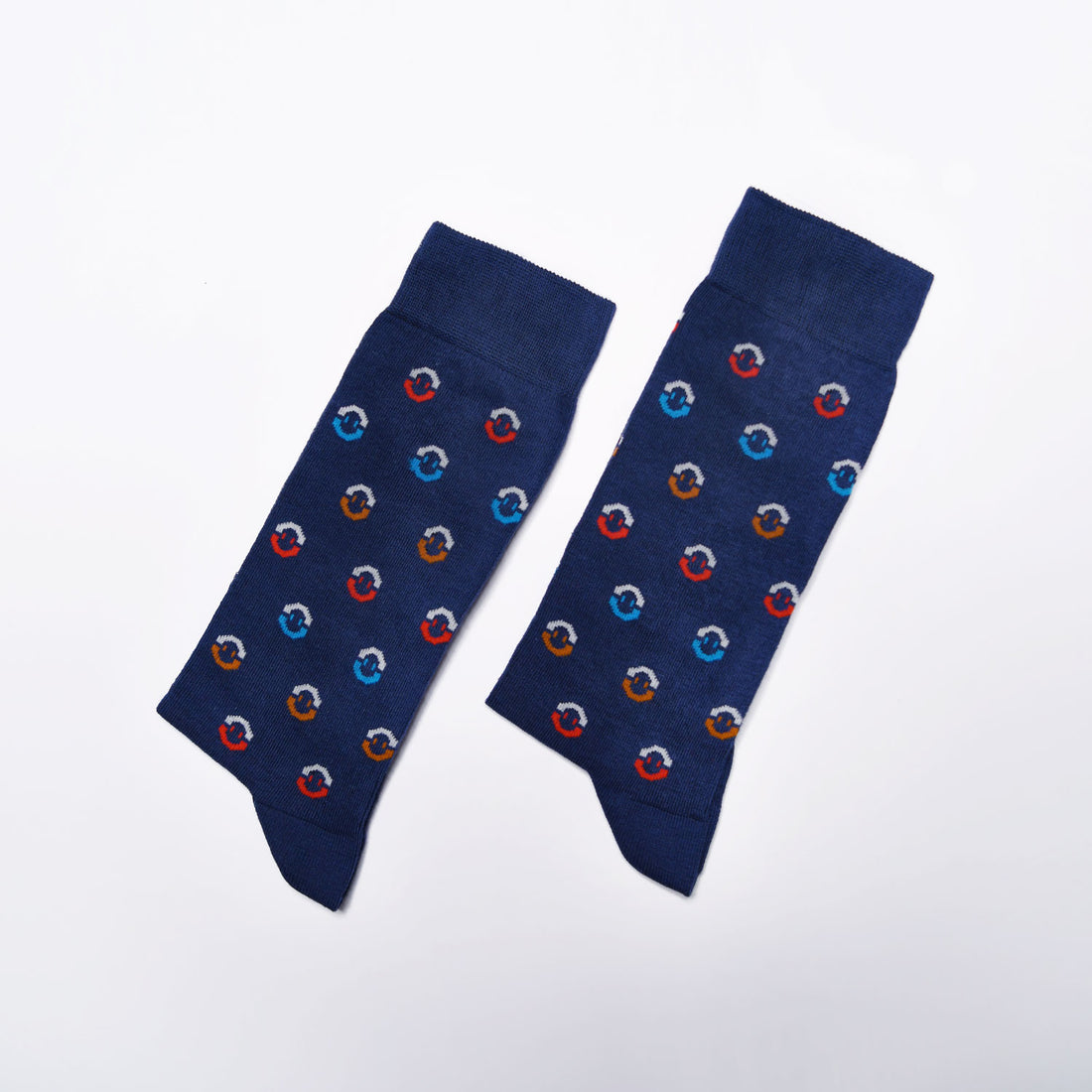 Navy Pattern Long